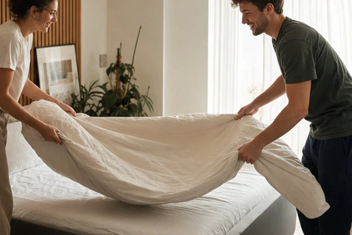 Ruhiger Alltagsmoment zum Ratgeber Ganzjahresdecke Haltbarkeit nach einer bewussten Entscheidung rund um Haltbarkeit