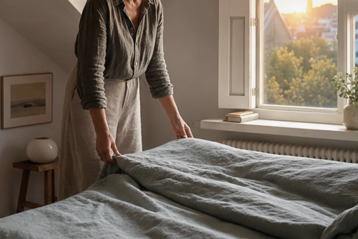 Anwendungssituation im Ratgeber Seidendecke für Rückenschläfer: Wärmeklasse und Feuchtetransport realistisch prüfen