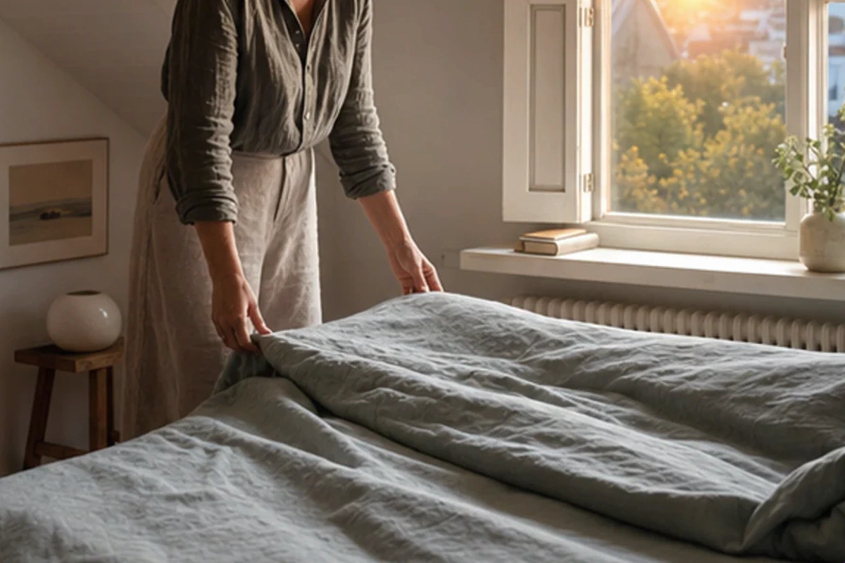 Anwendungssituation im Ratgeber Allergiker-Bettwäsche Vergleich: Hautgefühl und Feuchteaufnahme realistisch prüfen
