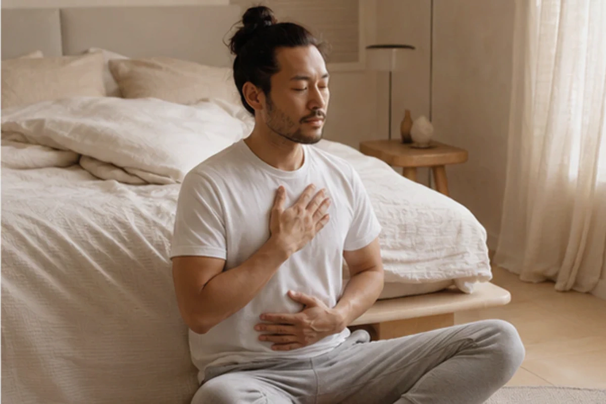 Ruhiger Alltagsmoment zum Ratgeber Baumwollbettwäsche für Rückenschläfer nach einer bewussten Entscheidung rund um Rückenlage