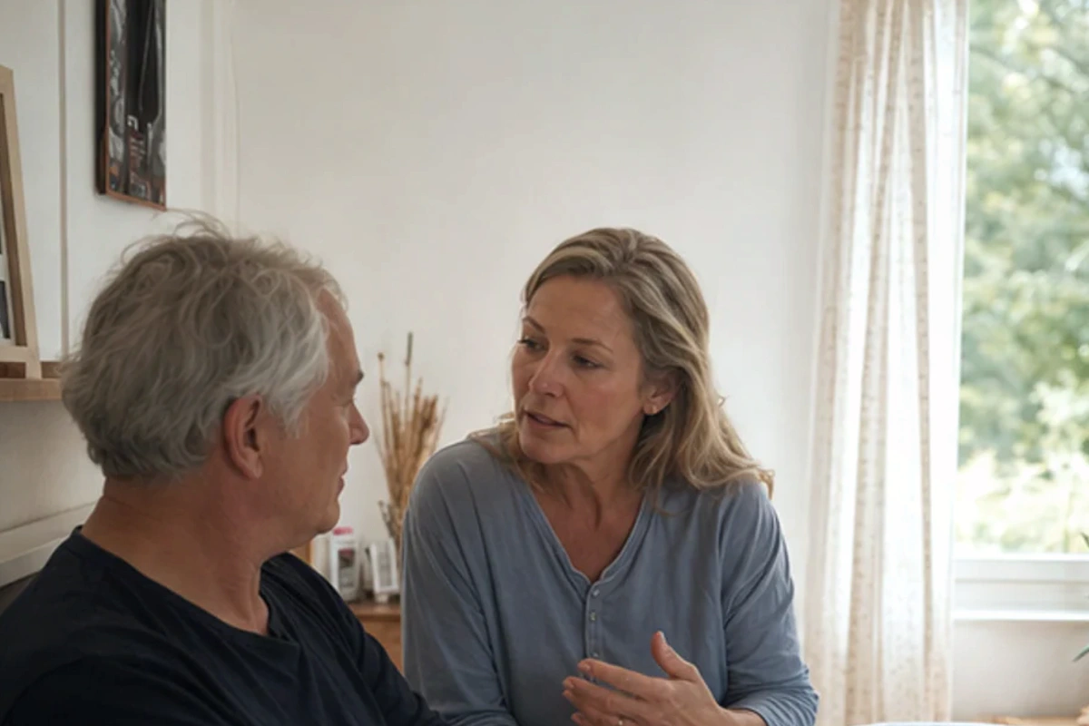 Ruhiger Alltagsmoment zum Ratgeber Baumwollbettwäsche für Seitenschläfer nach einer bewussten Entscheidung rund um Seitenlage
