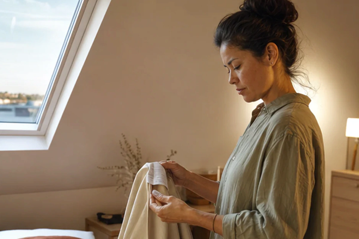 Authentischer Handgriff im Schlafalltag zu Babyphone unterwegs mit Blick auf Alter