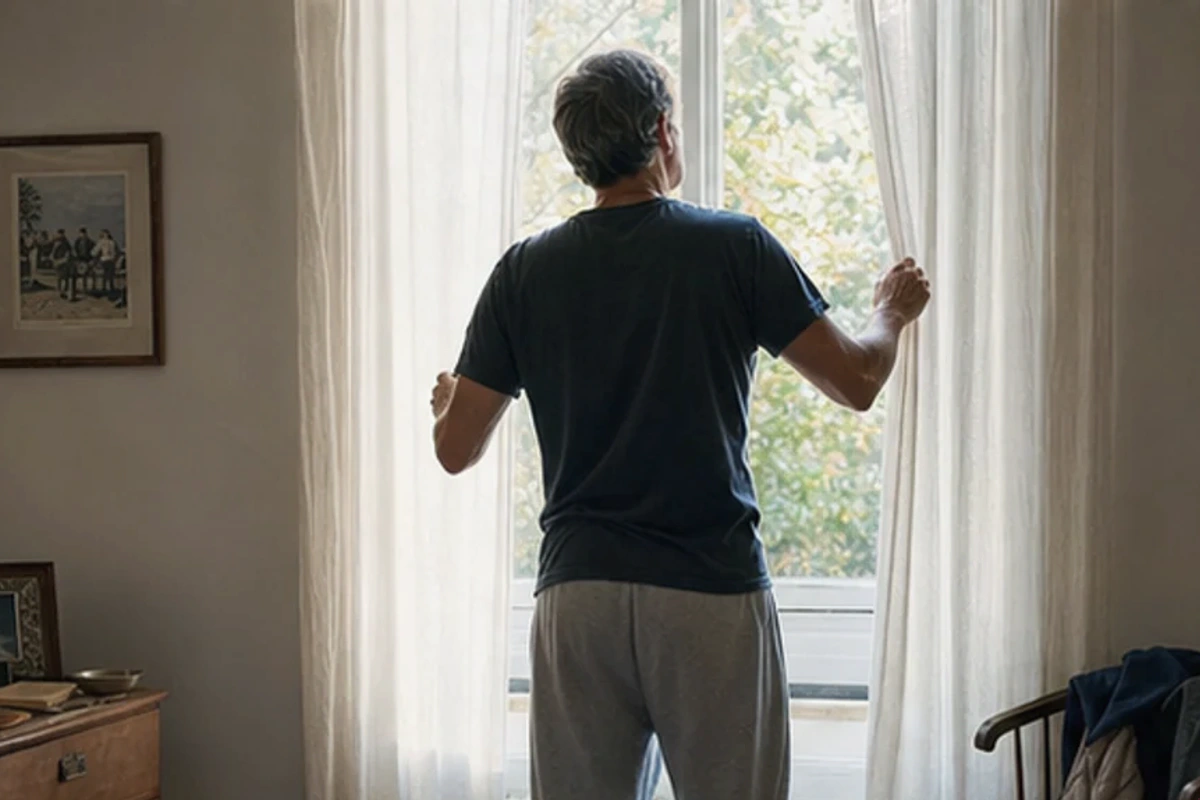 Authentischer Handgriff im Schlafalltag zu Kinderbett unterwegs mit Blick auf Alter
