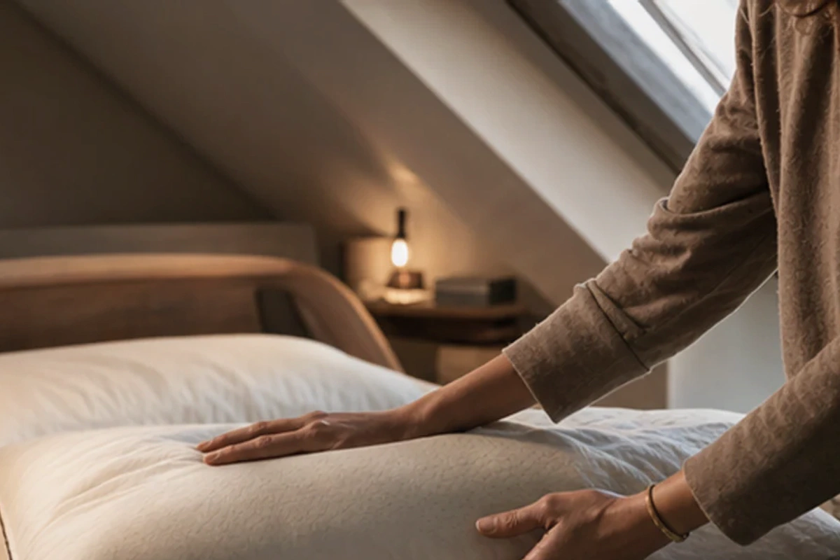 Authentischer Handgriff im Schlafalltag zu Reisebett Routine mit Blick auf Alter