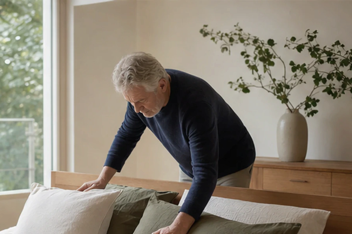 Ruhiger Alltagsmoment zum Ratgeber Memory-Foam-Kissen Erfahrungen nach einer bewussten Entscheidung rund um Erfahrung