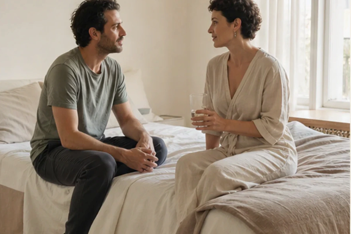 Ruhiger Alltagsmoment zum Ratgeber Memory-Foam-Kissen für Bauchschläfer nach einer bewussten Entscheidung rund um Bauchlage