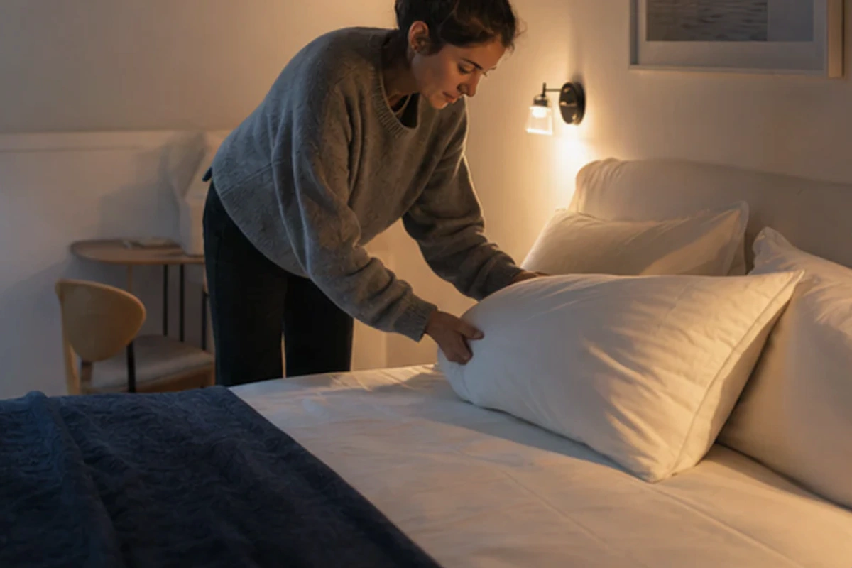 Auswahlsituation zu Memory-Foam-Kissen für leichte Personen: Höhe und Nachgiebigkeit im Blick