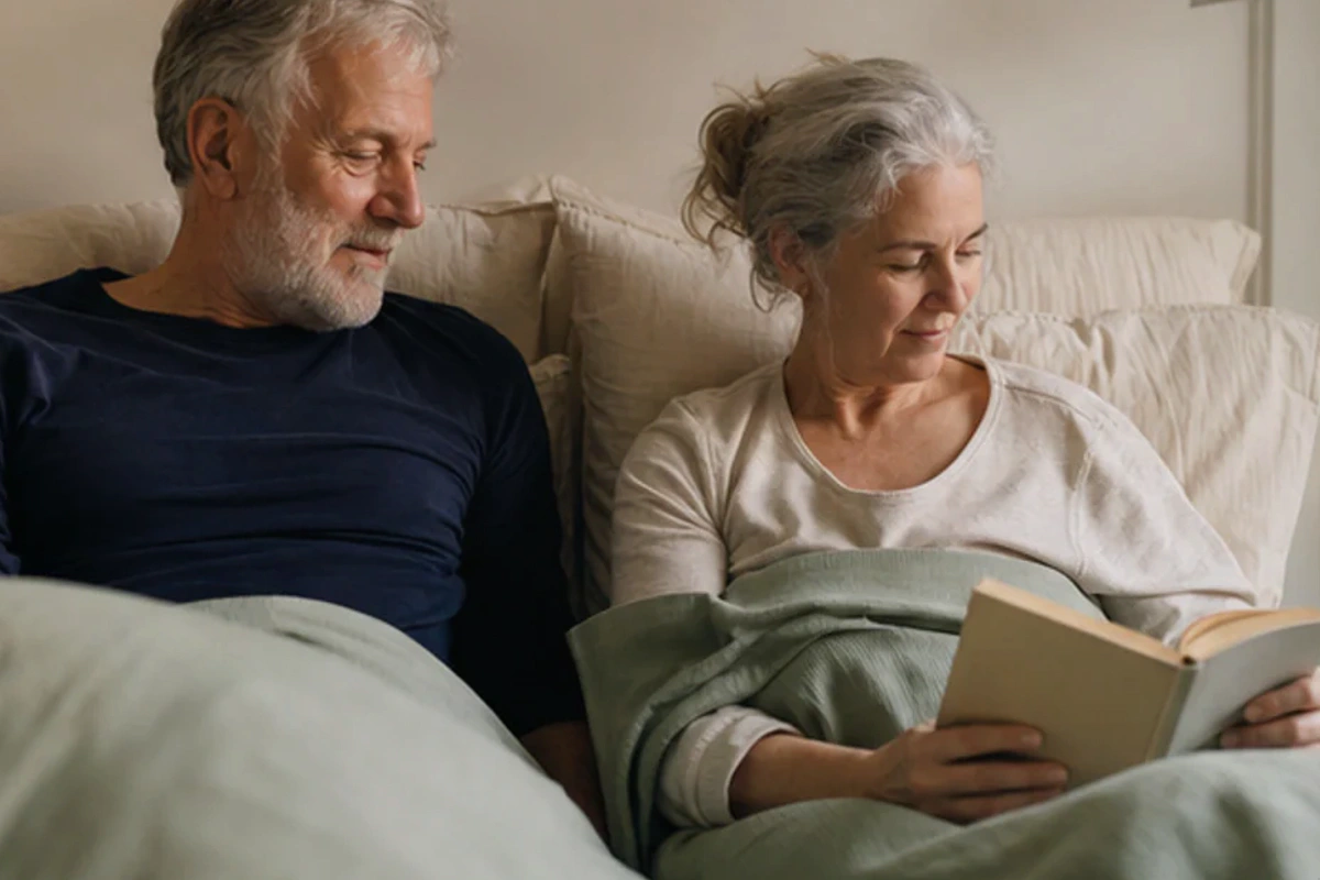 Bewohnte Schlafatmosphäre zum Ratgeber Memory-Foam-Kissen für Seitenschläfer für Passform in Seitenlage beurteilen