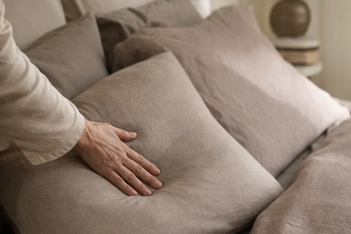 Anwendungssituation im Ratgeber orthopädisches Kissen günstig kaufen: Höhe und Nachgiebigkeit realistisch prüfen