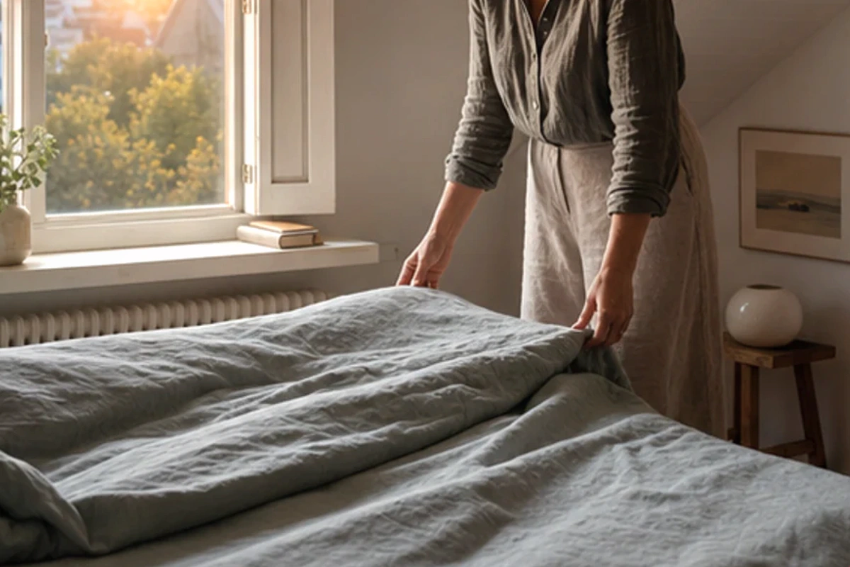 Anwendungssituation im Ratgeber Gelmatratze für Bauchschläfer: Stützung und Druckverteilung realistisch prüfen