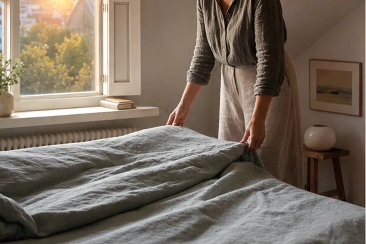 Anwendungssituation im Ratgeber Bett1 Bodyguard für Bauchschläfer: Modellaufbau und Probeschlafen realistisch prüfen