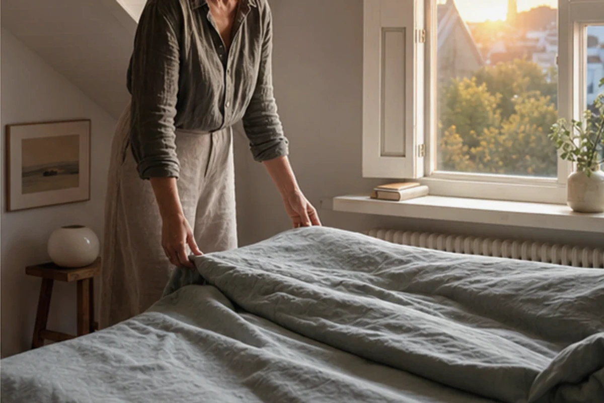 Authentischer Handgriff im Schlafalltag zu Emma Matratze Erfahrungen mit Blick auf Modellaufbau
