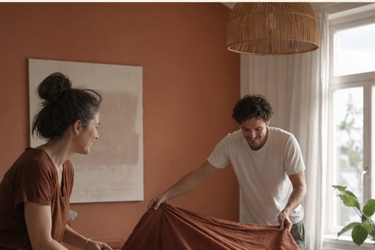 Authentischer Handgriff im Schlafalltag zu Ikea Matratze Premium mit Blick auf Modellaufbau