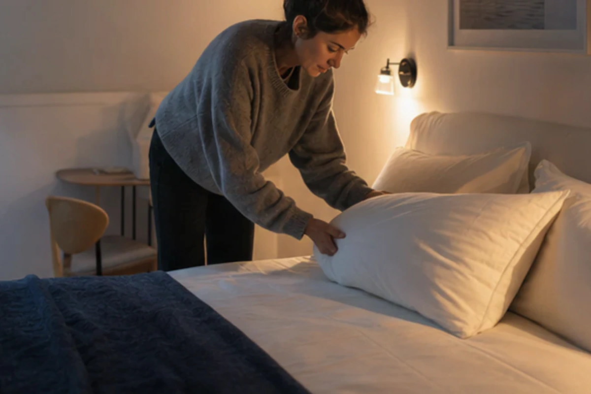 Auswahlsituation zu im Hotel schlafen Übungen: Packmaß und Haltung im Blick