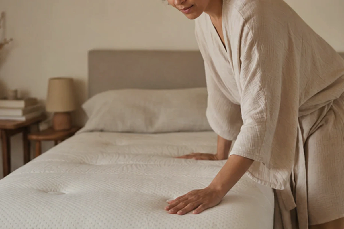 Authentischer Handgriff im Schlafalltag zu Jetlag Routine mit Blick auf Packmaß