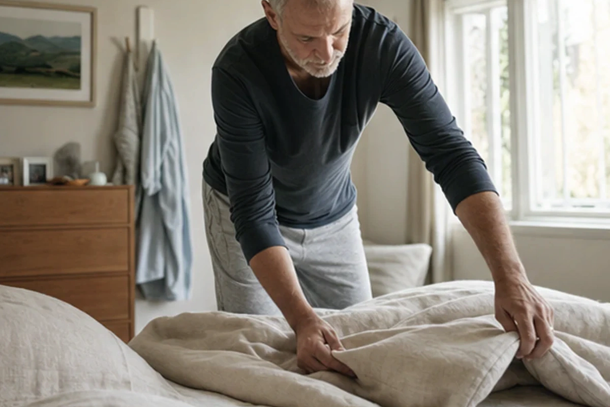 Authentischer Handgriff im Schlafalltag zu Jetlag Test und Kriterien mit Blick auf Packmaß