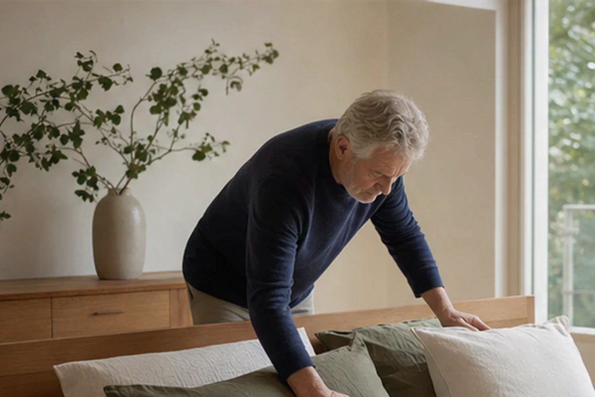 Ruhiger Alltagsmoment zum Ratgeber Schlaf auf Geschäftsreise Test und Kriterien nach einer bewussten Entscheidung rund um Prüfkriterien