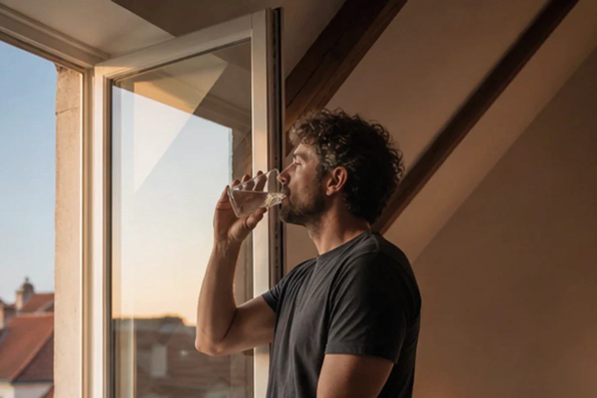 Anwendungssituation im Ratgeber Gedankenkarussell Hausmittel: Abendlicht und Gedankenentlastung realistisch prüfen