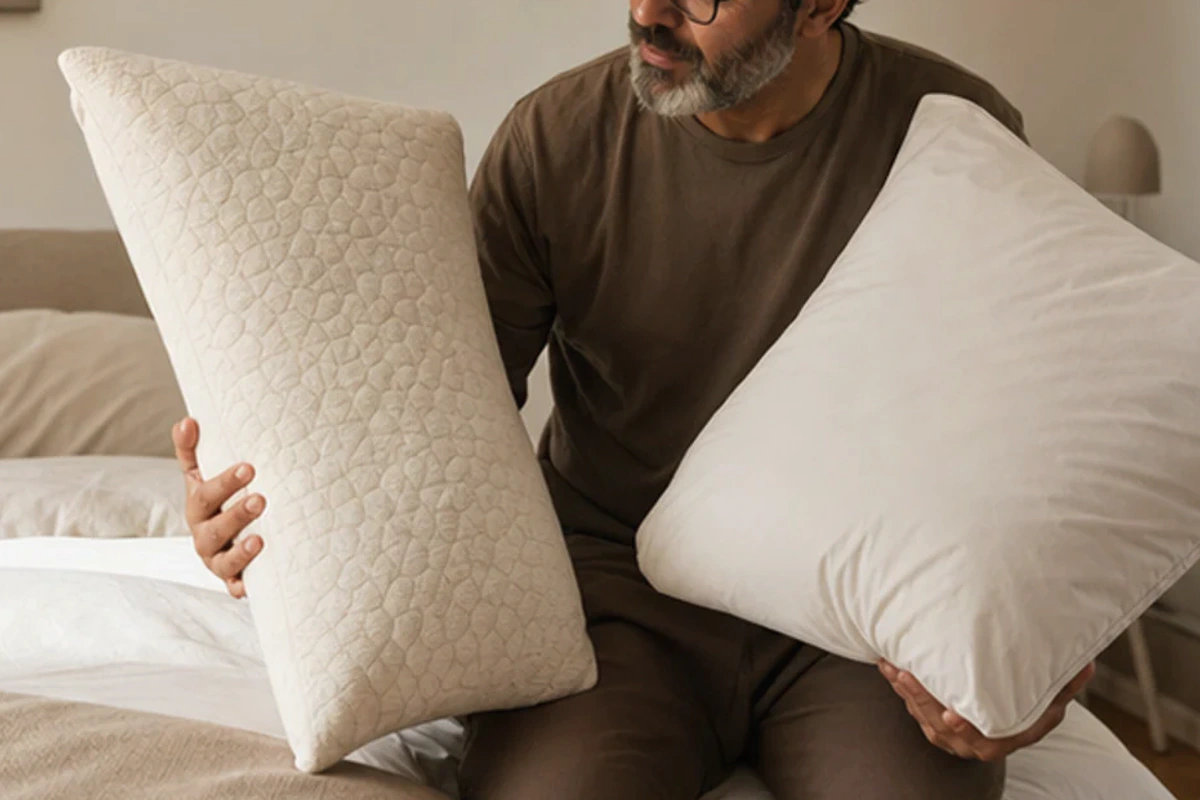 Authentischer Handgriff im Schlafalltag zu Powernap bei Stress mit Blick auf Rhythmus