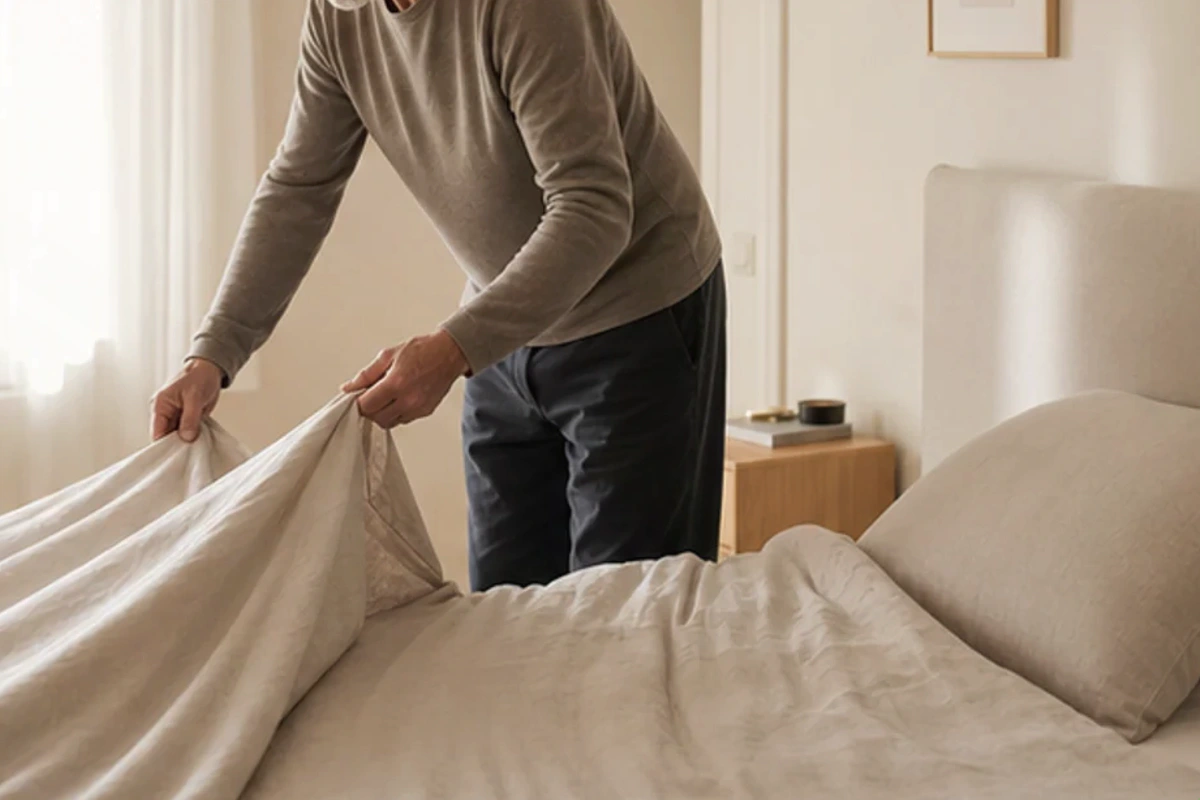 Anwendungssituation im Ratgeber Schlafqualität bei Stress: Rhythmus und Licht realistisch prüfen