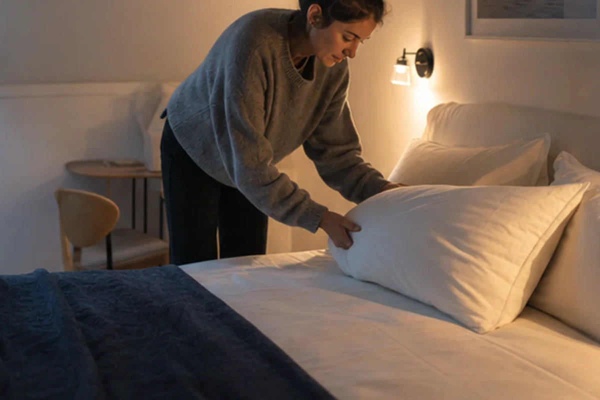 Auswahlsituation zu Memory-Foam-Schlafmaske für Seitenschläfer: Lichtdichtheit und Druckfreiheit im Blick