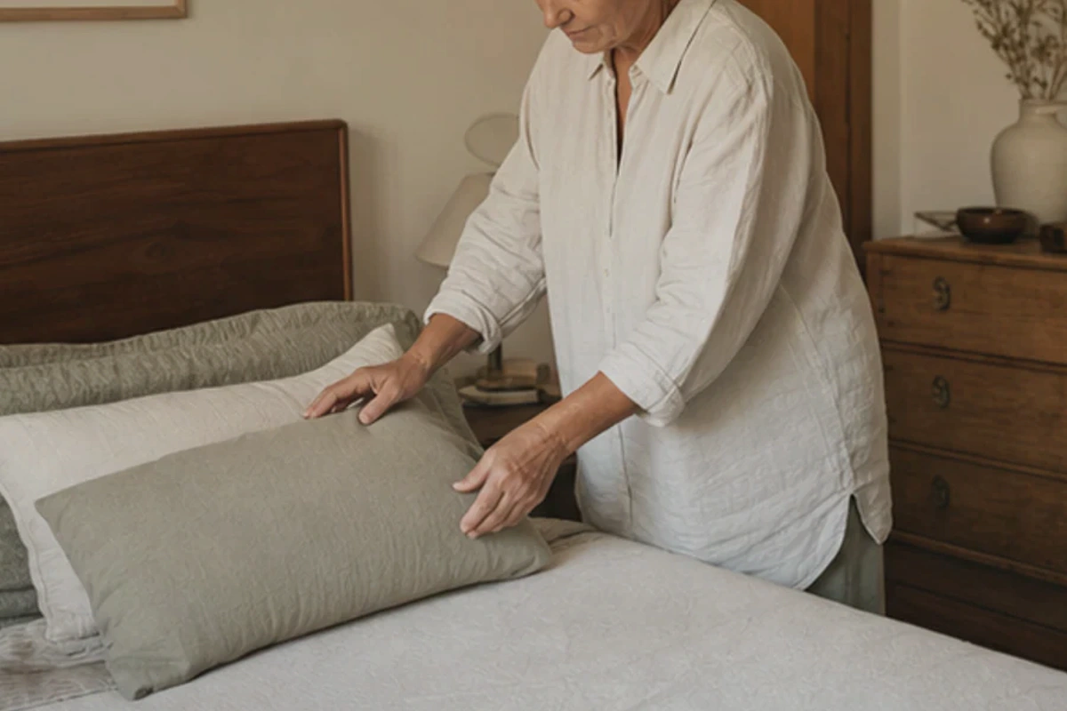 Anwendungssituation im Ratgeber Memory-Foam-Schlafmaske – was beachten: Lichtdichtheit und Druckfreiheit realistisch prüfen