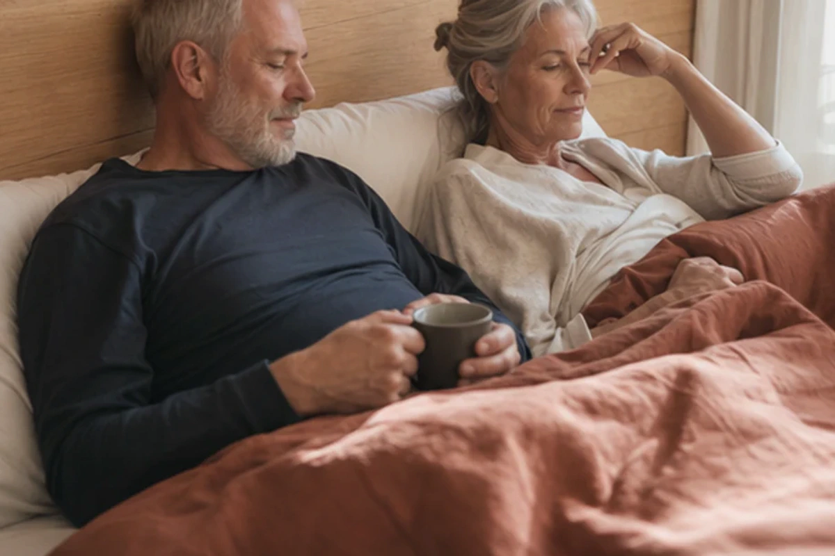 Authentischer Handgriff im Schlafalltag zu Garmin Schlaftracking Datenschutz mit Blick auf Messmethode