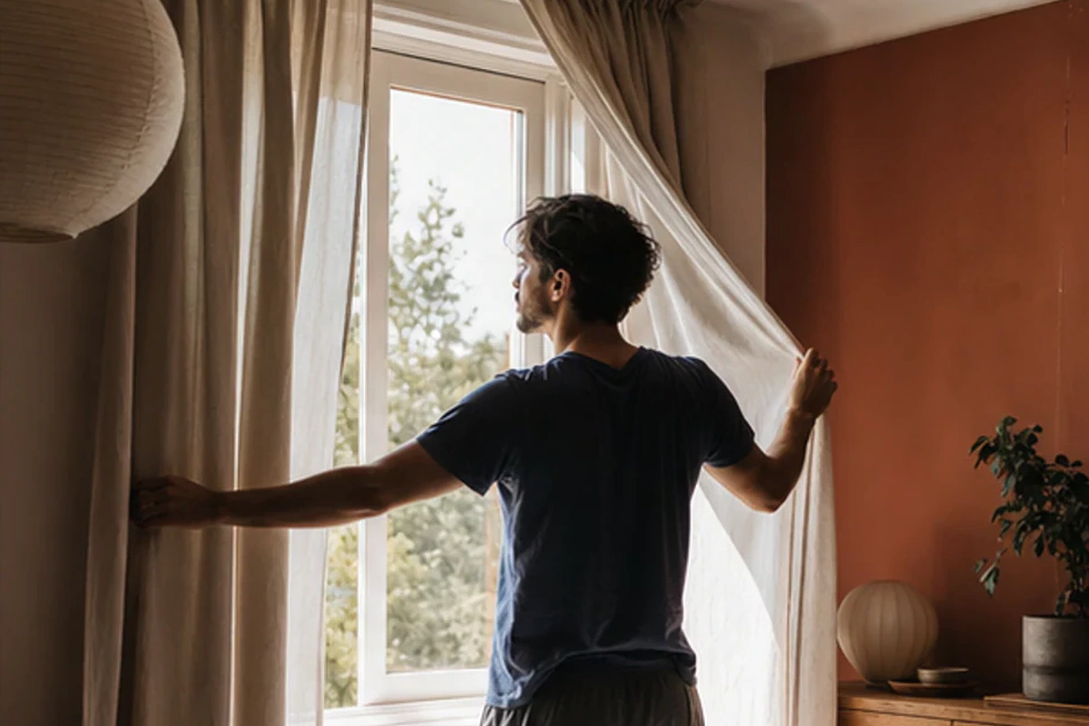 Anwendungssituation im Ratgeber allergikerfreundliches Schlafzimmer Test und Kriterien: Temperatur und Feuchte realistisch prüfen