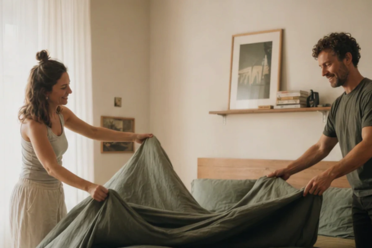 Authentischer Handgriff im Schlafalltag zu Bett 90x200 Erfahrungen mit Blick auf Liegehöhe