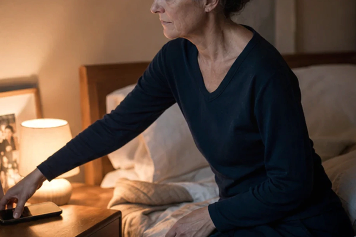 Authentischer Handgriff im Schlafalltag zu Bett 90x200 Vergleich mit Blick auf Liegehöhe