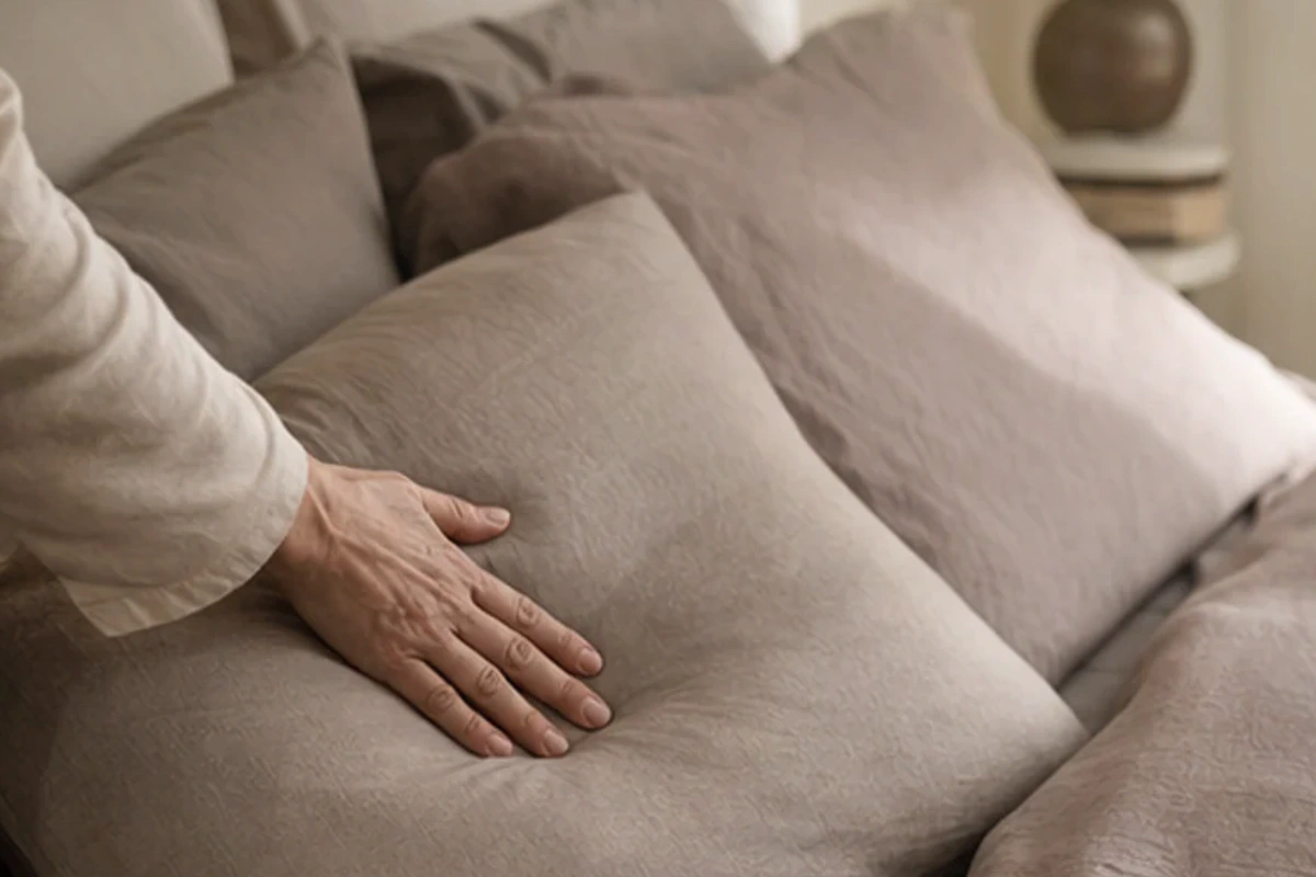 Anwendungssituation im Ratgeber Boxspringbett für Bauchschläfer: Liegehöhe und Stabilität realistisch prüfen