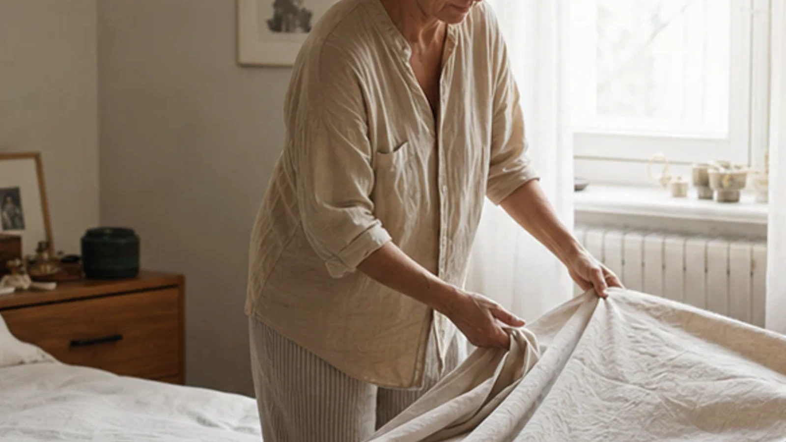 Ruhige Schlafszene zum Ratgeber Boxspringbett – was beachten