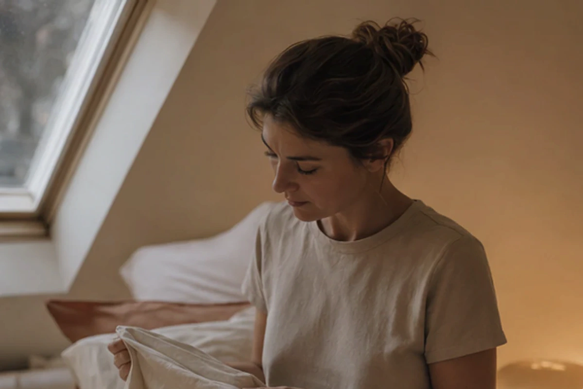 Authentischer Handgriff im Schlafalltag zu Futonbett – was beachten mit Blick auf Liegehöhe