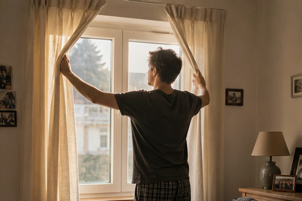Authentischer Handgriff im Schlafalltag zu Polsterbett – was beachten mit Blick auf Liegehöhe