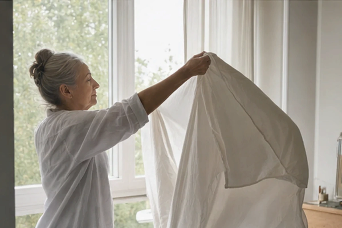 Auswahlsituation zu minimalistisches Schlafzimmer erhöhen: Temperatur und Feuchte im Blick