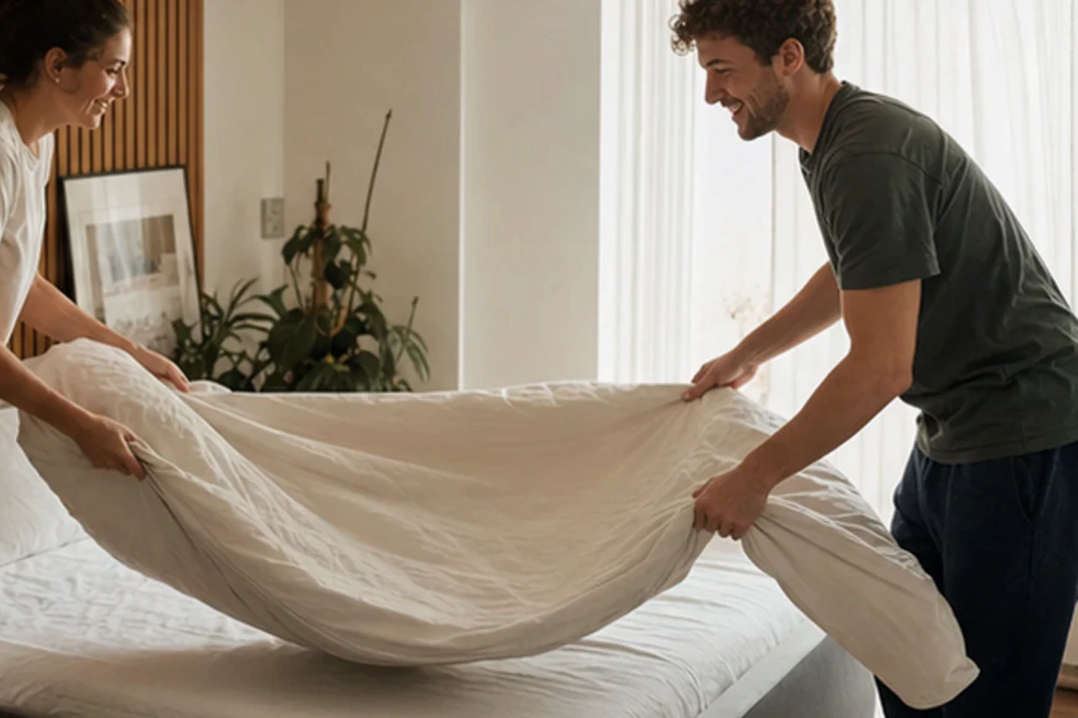 Bewohnte Schlafatmosphäre zum Ratgeber minimalistisches Schlafzimmer optimaler Wert für Orientierungswerte richtig nutzen