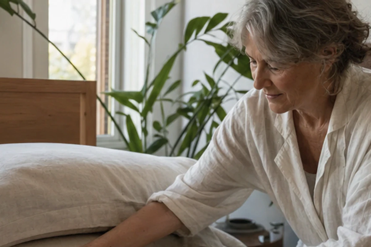 Anwendungssituation im Ratgeber minimalistisches Schlafzimmer Tipps: Temperatur und Feuchte realistisch prüfen