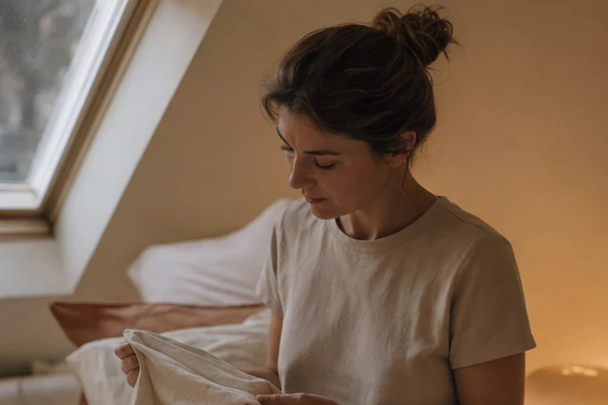 Anwendungssituation im Ratgeber minimalistisches Schlafzimmer Übungen: Temperatur und Feuchte realistisch prüfen