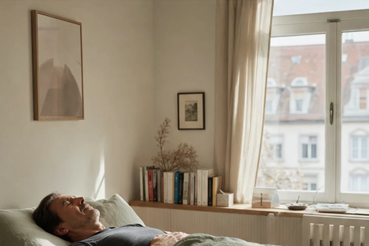 Authentischer Handgriff im Schlafalltag zu Schlafzimmer Luftfeuchtigkeit Erfahrungen mit Blick auf Temperatur