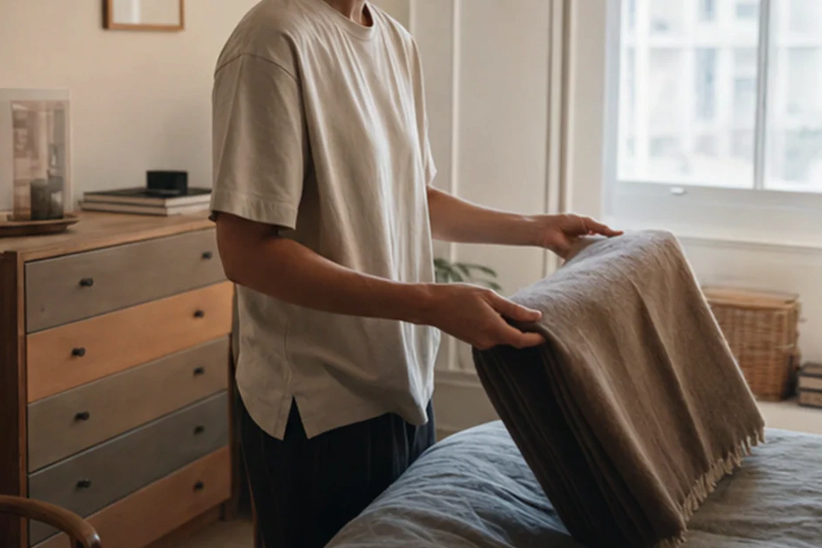 Ruhiger Alltagsmoment zum Ratgeber Schlafzimmer Luftfeuchtigkeit erhöhen nach einer bewussten Entscheidung rund um Erhöhung