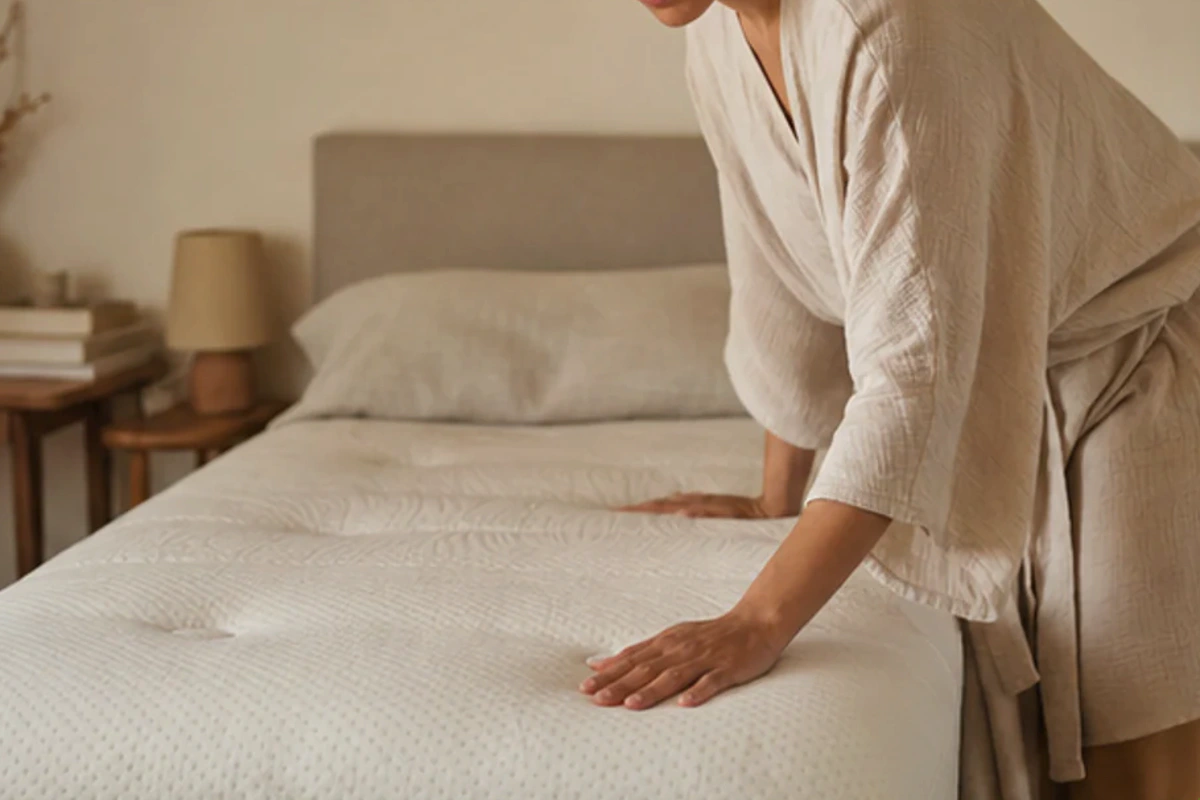 Anwendungssituation im Ratgeber Schlafzimmer Luftfeuchtigkeit senken: Temperatur und Feuchte realistisch prüfen