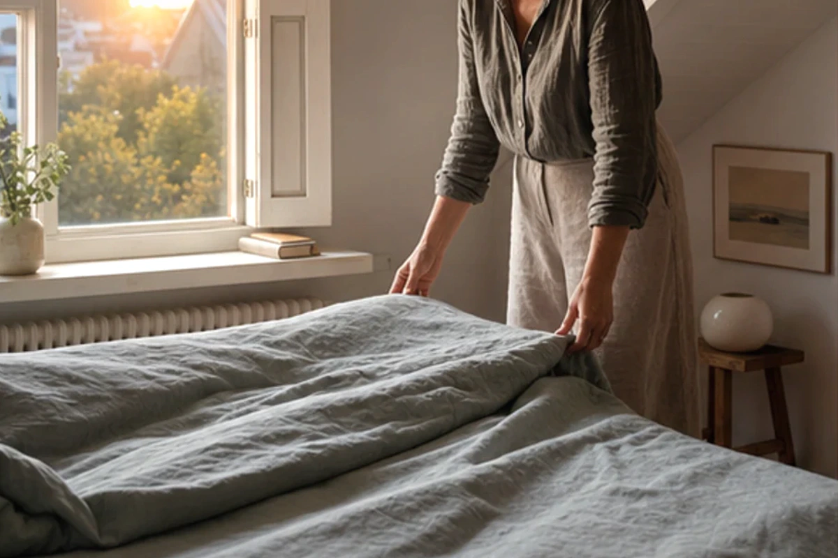 Anwendungssituation im Ratgeber Schlafzimmer Temperatur erhöhen: Temperatur und Feuchte realistisch prüfen