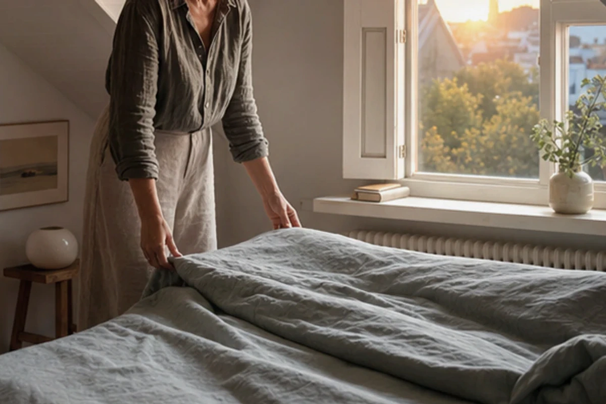 Authentischer Handgriff im Schlafalltag zu Seitenlage gegen Schnarchen Alternativen mit Blick auf mögliche Ursache