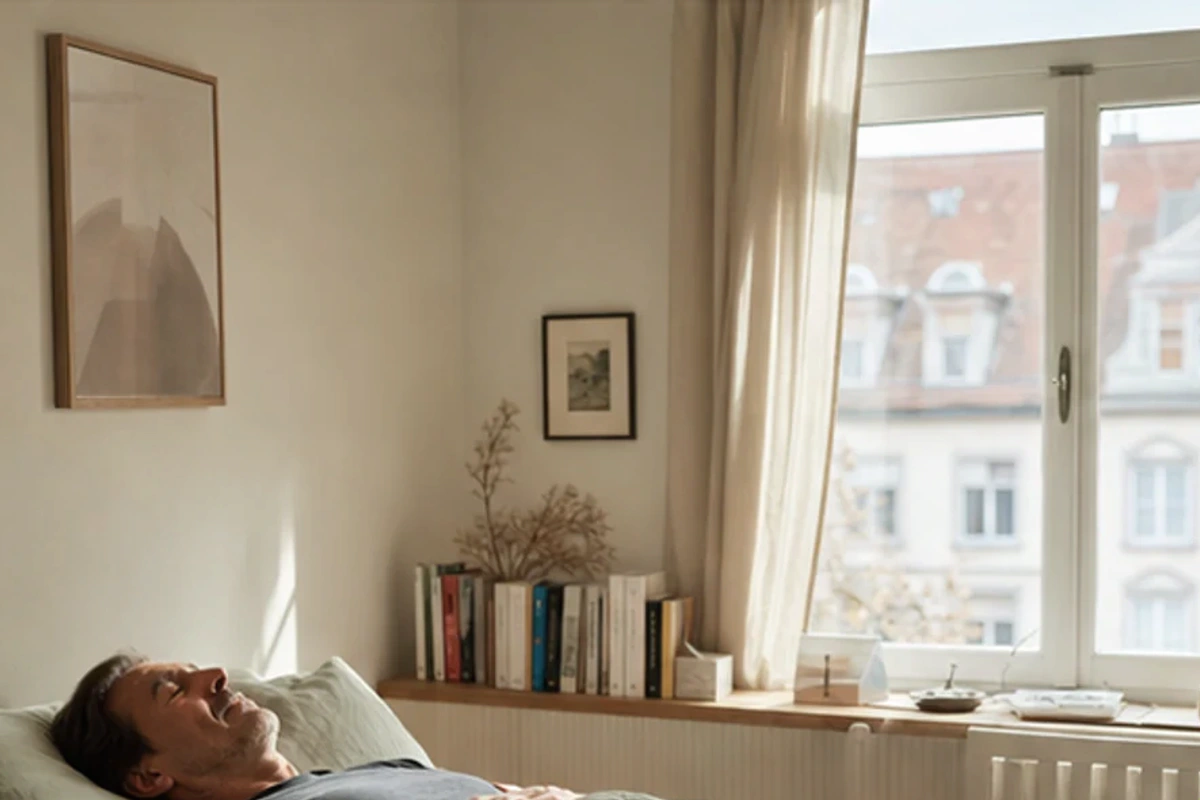 Authentischer Handgriff im Schlafalltag zu Luftentfeuchter Test und Kriterien mit Blick auf Lautstärke