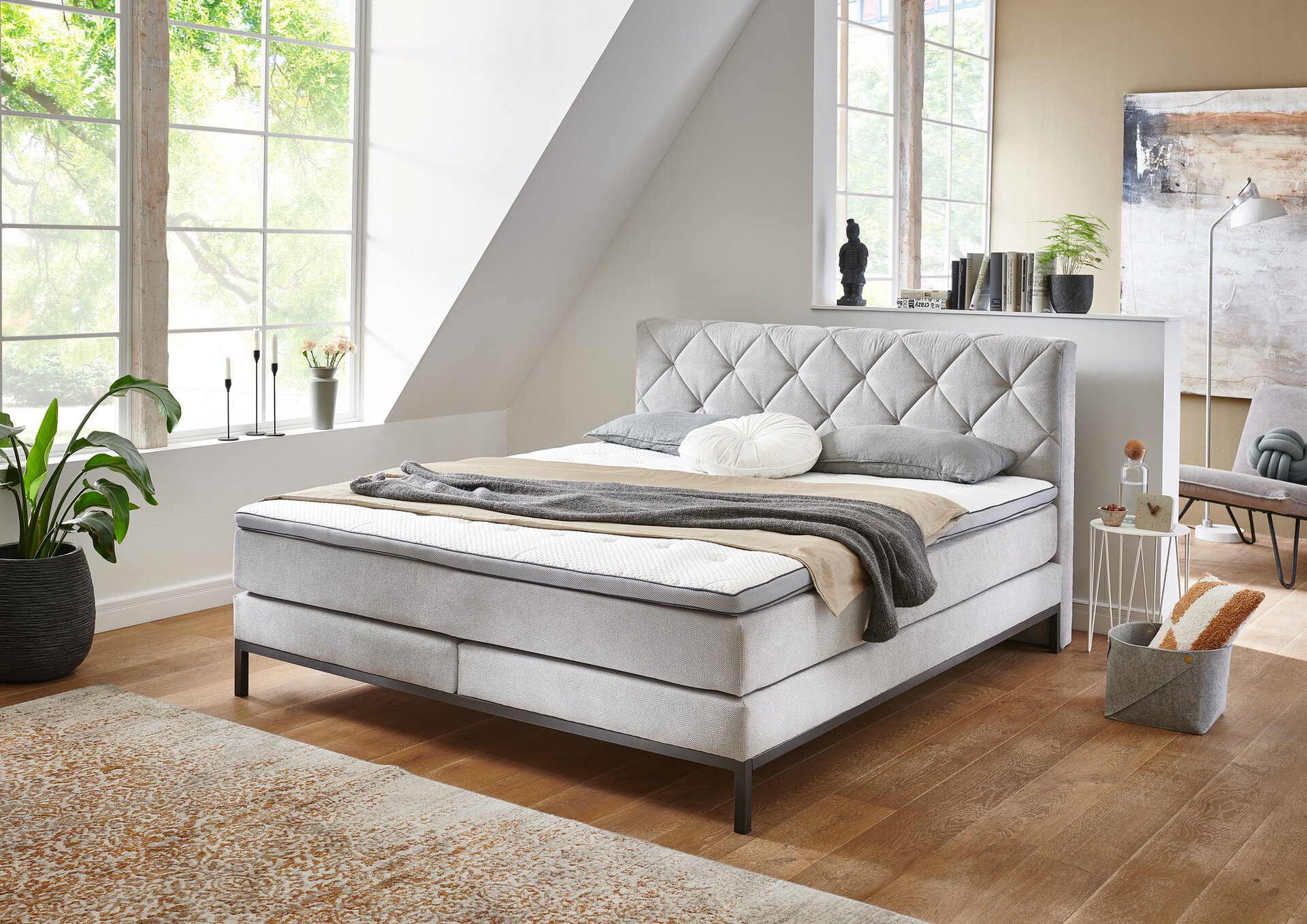 Sun Garden Boxspringbett 10321143 – Silber