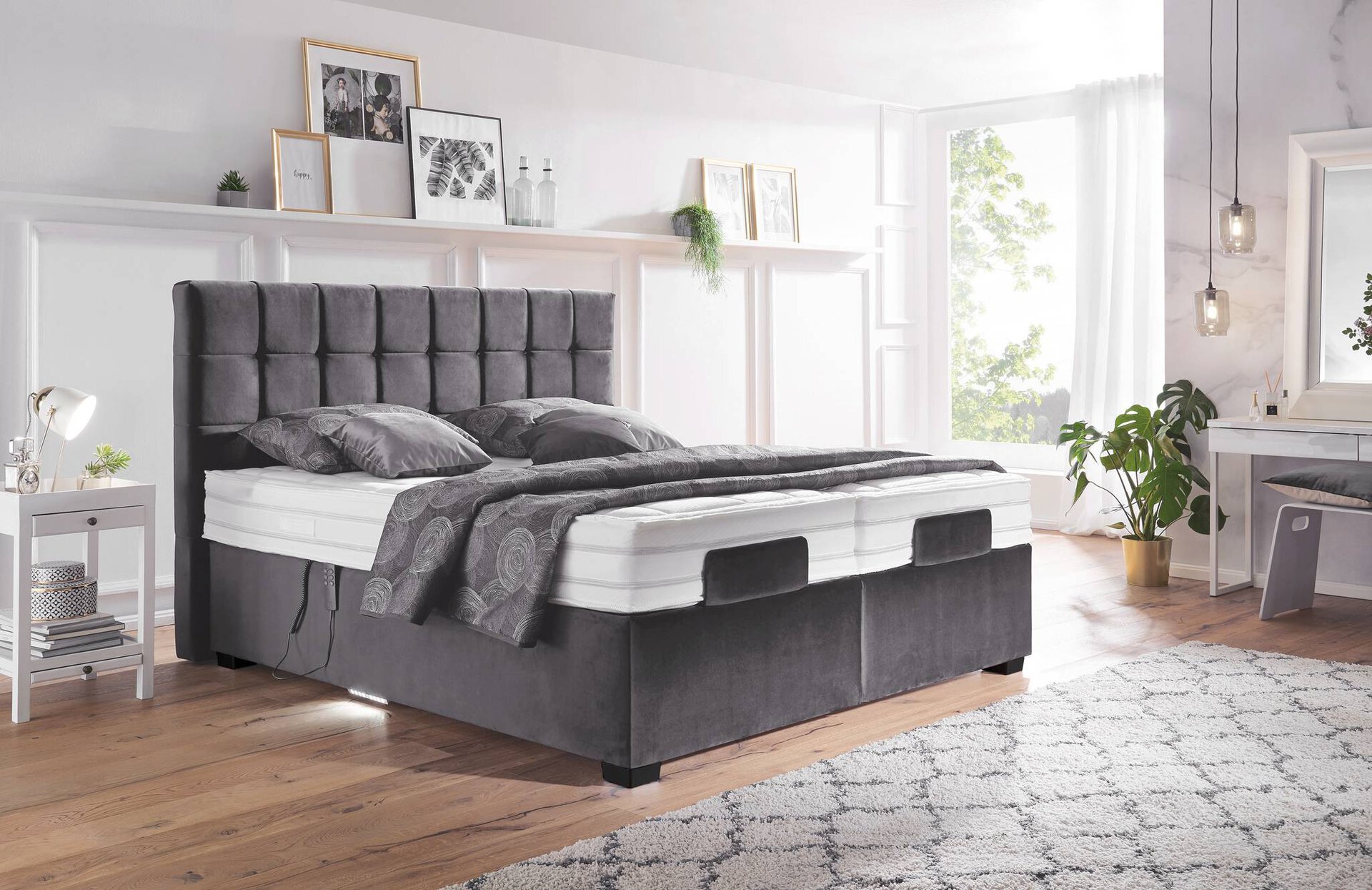 Systempolster Sleep Boxspringbett – Grau