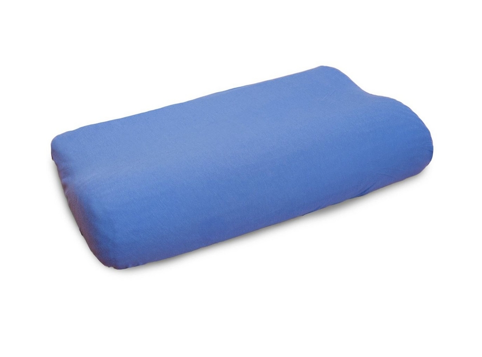 TEMPUR Jersey-Bezug in Blau für Shape/Original/ErgoPlus/ONE Kissen, 100 % Baumwolle