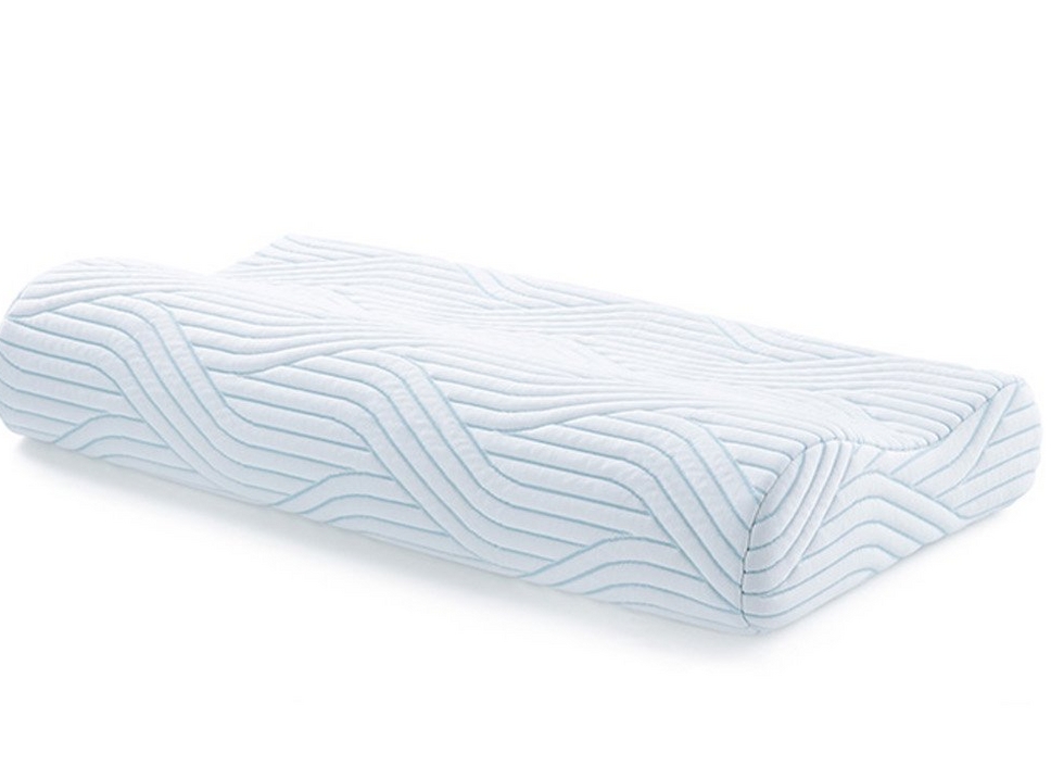 TEMPUR Shape Queen Kissen S: fest, stabilisierendes, entlastendes Nackenkissen, Bezug kühlend