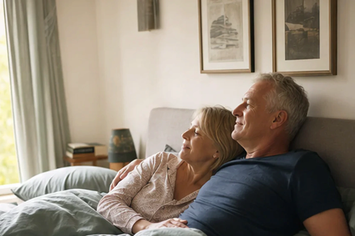 Emotionales Detail einer ruhigen Nacht zum Thema Smart Home